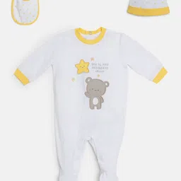Chicco Infant 3-Pcs Printed Pure Cotton Baby Apparel Gift Set-55