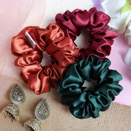 Soho Boho Studio Women Set of 3 Ponytail Holders-42