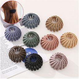 Krelin Women Set Of 9 Bird Nest Hair Matte Ponytail Holders-47