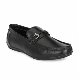 John Karsun Men Black Solid Formal Loafers-image-59