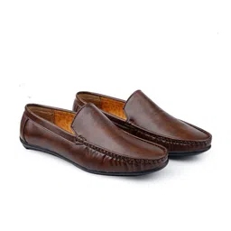 Bxxy Men Textured Round Toe Leather Formal Loafers-picture-25