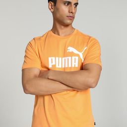 Puma Essential Logo Tee Typography Printed Cotton T-Shirt-image-7