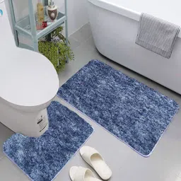 LUXEHOME INTERNATIONAL Charcoal Microfiber 2200 GSM Microfiber Bath Rug-55