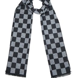 LOOM LEGACY Checked Acrylic Wool Muffler-picture-33