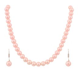 RATNAVALI JEWELS Silver-Plated Beaded Necklace Set-image-14