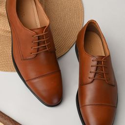 Regal Men Genuine Leather Lace - Ups Formal Oxfords-image-63