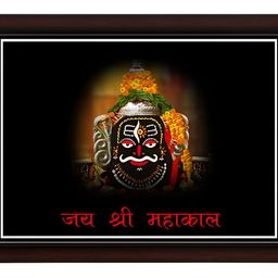 masstone Black & White Jyotirling Religious Wall Art-image-1
