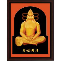 masstone Black & Orange Hanumanji God Religious Wall Art-image-50