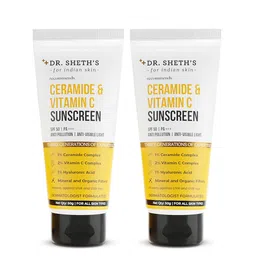 DR. SHETHS Set of 2 Ceramide & Vitamin C SPF 50+ Sunscreen - 50g each-15