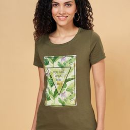 Honey by Pantaloons Floral Printed Short Sleeves Cotton T-shirt-picture-18
