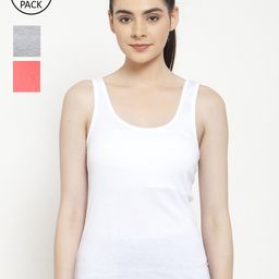 Friskers White & Grey Tank Top-image-82