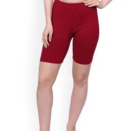 inner amour Women Skinny Fit High-Rise Cycling Antimicrobial Technology Shorts-image-63