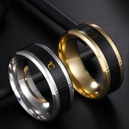 KARISHMA KREATIONS Set Of 2 Gold Plated Stainless Steel Temperature Finger Rings-32
