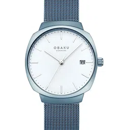 Obaku Women Embellished Dial & Stainless Steel Textured Straps Analogue Watch V273LDRIMA-image-94