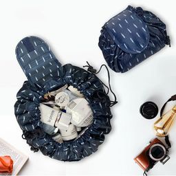 Peau D'origine Women Blue Printed Cosmetic Organisers-image-20