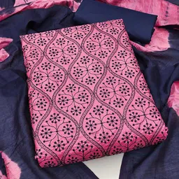 SHADOW & SAINING Ethnic Motifs Embroidered Unstitched Dress Material-image-24