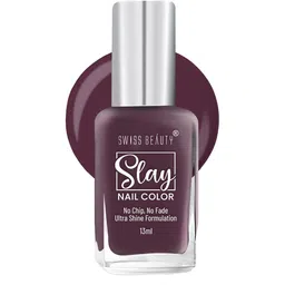 SWISS BEAUTY Quick Dry Slay Nail Polish with Ultra Shine Formula 13 ml - Cocoa Crush 41-38