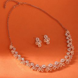 AMI Cubic Zirconia-Studded Jewellery Set-19