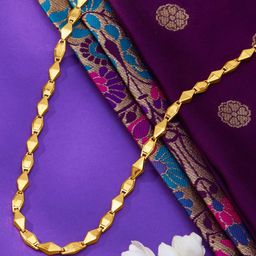 P N GADGIL JEWELLERS Unisex Ethereal Links 22KT Yellow Gold Chain 15.64g-image-73