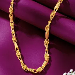 P N GADGIL JEWELLERS Unisex Imperial Arch Gold Chain-image-82