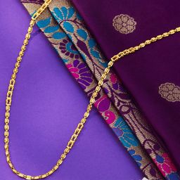 P N GADGIL JEWELLERS Unisex Legacy Link 22KT Yellow Gold Chain 7.38g-image-24