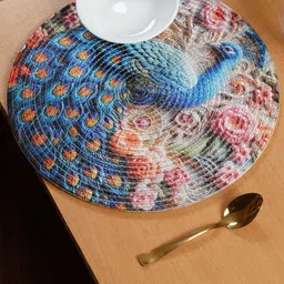 SOKNACK Blue & Pink Printed Table Placemats-56