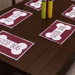 KLOTTHE Multi-Colored Set Of 6 Printed Woven Table Placemats-11