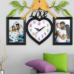 Attractionz Black Abstract Contemporary Analogue Wall Clock-image-78