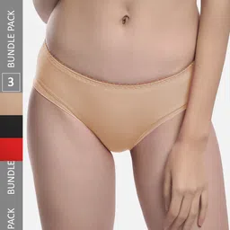 FIMS Women Pack Of 3 Seamless Hipster Briefs-picture-12