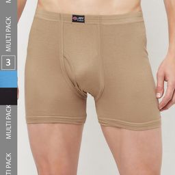 T.T. Mens Pack Of 3 Jazz Pure Cotton Trunks-6