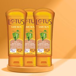 Lotus Herbals Set of 3 Safe Sun 3-in-1 Matte-Look SPF 40 Daily Sunscreen - 100 g each-16