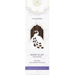 LUXURIATE Set Of 20 White & Purple Berry Blast Fragrance Natural and Non-Toxic Incense Sticks-6
