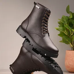 El Paso Women Block-Heeled Lace-Up Boots-image-59
