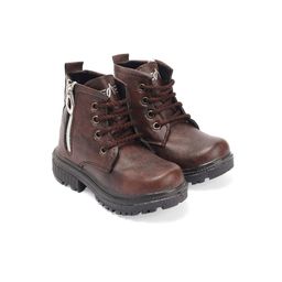BAESD Boys Mid Top Textured Regular Boots-9