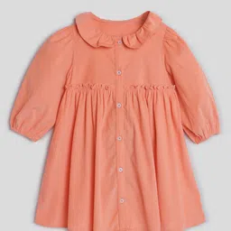 Somersault Girls Peter Pan Collar Corduroy Pure Cotton A-Line Dress-image-44