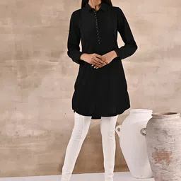 Lakshita Black Shirt Collar Kurti-image-39