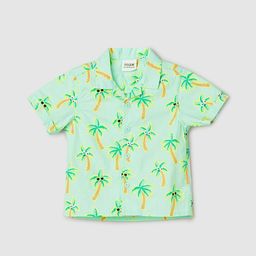 max Boys Spread Collar Short Sleeves Printed Pure Cotton Shirt-image-20