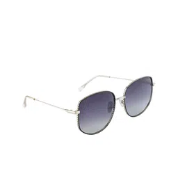 OPIUM Women Grey Lens & Gunmetal-Toned Oval Sunglasses with Polarised and UV Protected Lens-image-81