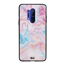 DailyObjects Pink & Blue Pastel Marble OnePlus 8 Pro Glass Case-33