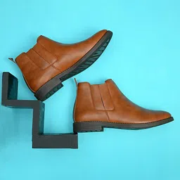 Fentacia Men Tan Flat Boots-picture-10