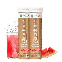 HK VITALS Set Of 2 Glutathione Tablets With Vitamin C- 15 Tablets Each - Watermelon Flavor-15