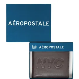 Aeropostale Men Typography Leather Two Fold Wallet-picture-19