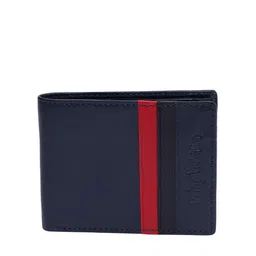 Being Human Men Navy Blue & Red Leather Two Fold Wallet-picture-58