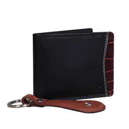 CALFNERO Men Black Leather Two Fold Wallet-image-87