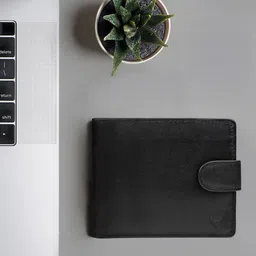 Hidesign Men Black Leather Two Fold Wallet-21