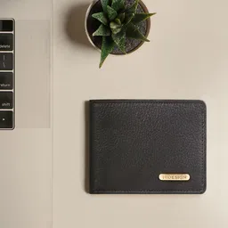 Hidesign Men Black Leather Two Fold Wallet-picture-5
