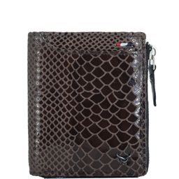 REDHORNS Textured Zip Detail RFID Leather Zip Around Wallet-43