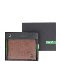 United Colors of Benetton Men Printed Leather Two Fold Wallet-14