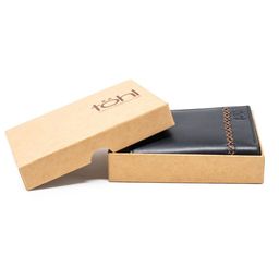 tohl Men Black & Copper-Toned Leather Two Fold Wallet-22