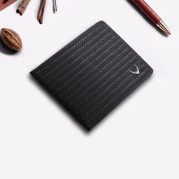 Hidesign Men Black Textured Leather Two Fold Wallet-18